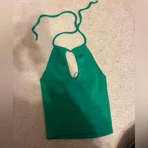Green Halter Neck Top